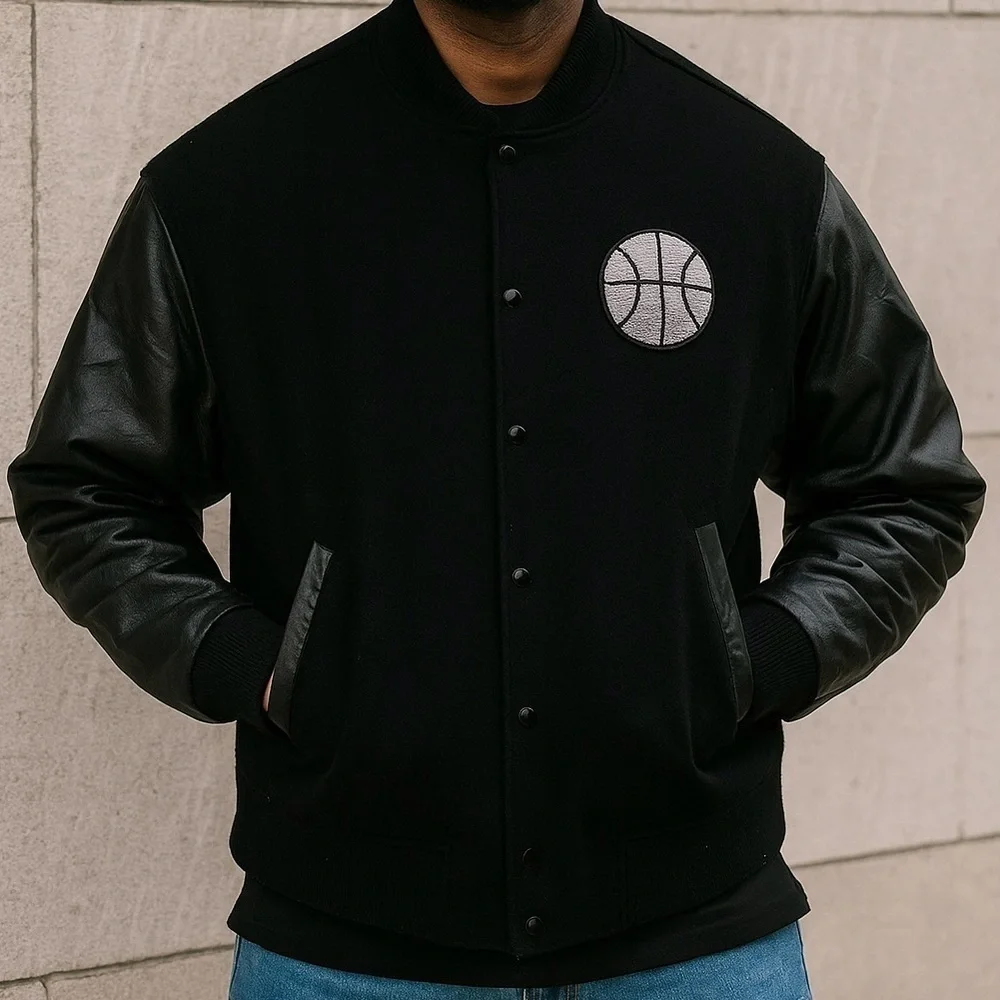 Rare Adidas Tracy McGrady Iconic Vintage Wool Leather Varsity Bomber Jacket 2XT